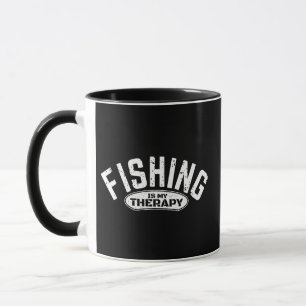 Caneca a pesca é a minha terapia pescador ideias engraçad