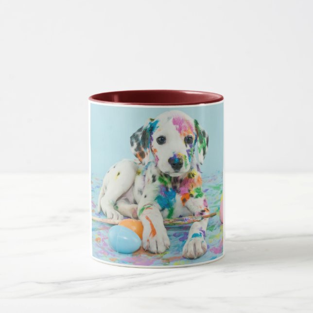 CANECA A PINTA ESPLATOU DALMATIAN DUAS MUGAS TONEADAS. CA (Centro)