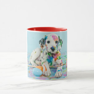 CANECA A PINTA ESPLATOU DALMATIAN DUAS MUGAS TONEADAS. CA