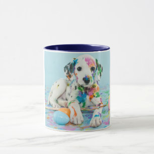 CANECA A PINTA ESPLATOU DALMATIAN DUAS MUGAS TONEADAS. CA