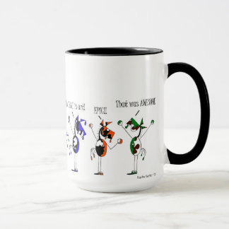 Caneca A pintura bonito pinta desenhos animados do cavalo