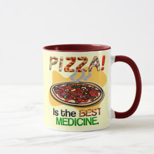 Caneca A pizza é a melhor medicina