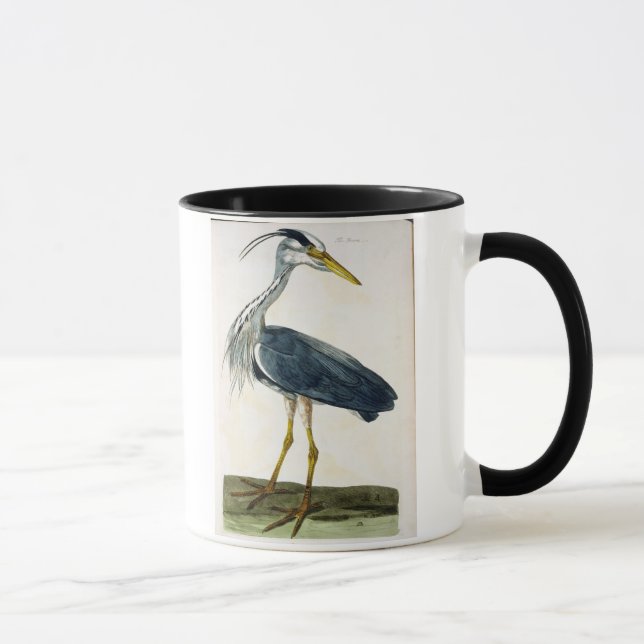 Caneca A placa da garça-real (Ardea cinerea) 'dos (Direita)