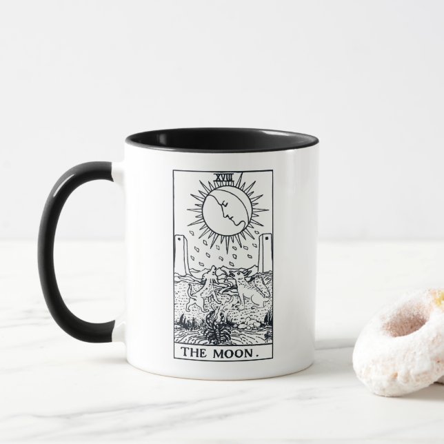 Caneca A Placa de Tarot da Lua (Com Donut)