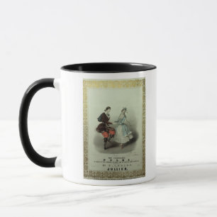Caneca A polca comemorada, folha da canção, 1840