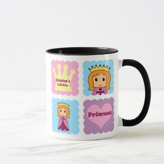 Caneca A princesa pequena da avó (Direita)