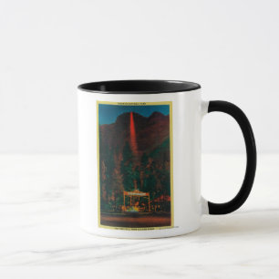Caneca A queda do fogo do ponto da geleira