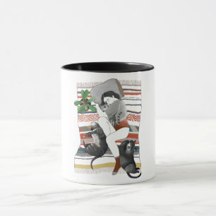 Caneca  A rapariga é constituída por três gatos
