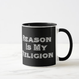 Caneca A razão é minha religião