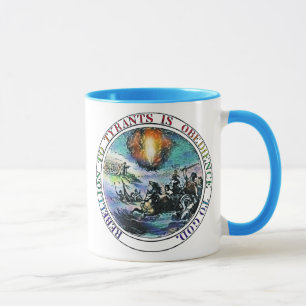 Caneca A rebelião aos tirano é obediência ao deus
