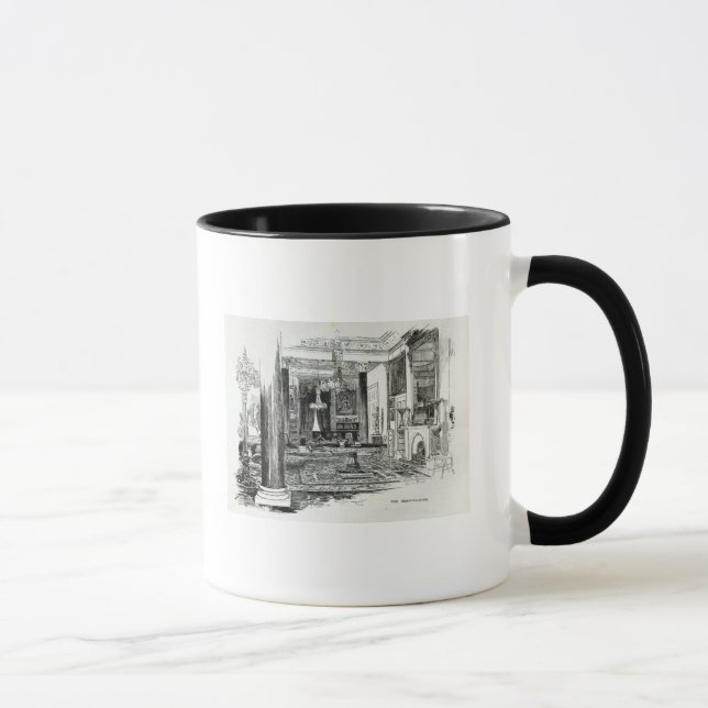 Caneca A sala de estar, casa de Osborne (Direita)