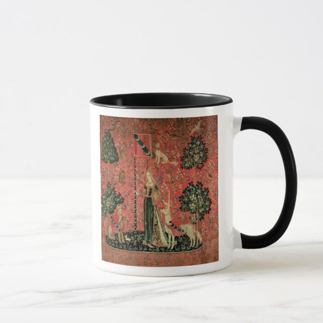 Caneca A senhora e o unicórnio: 'Touch (Direita)
