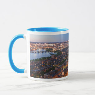 Caneca A skyline de Boston no crepúsculo