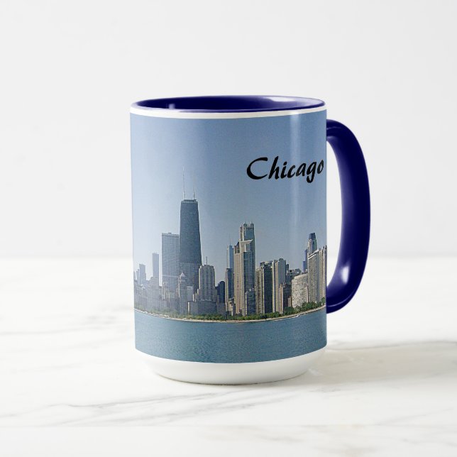 Caneca A Skyline de Chicago (Frente Esquerda)