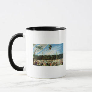 Caneca A subida do balão de Montgolfier em