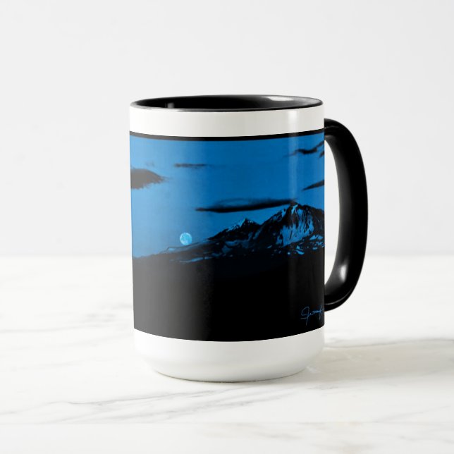 Caneca A Taça da Lua Azul (Frente Esquerda)