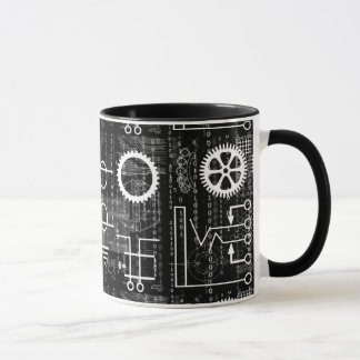 Caneca A tecnologia das engrenagens abundante inspirou a