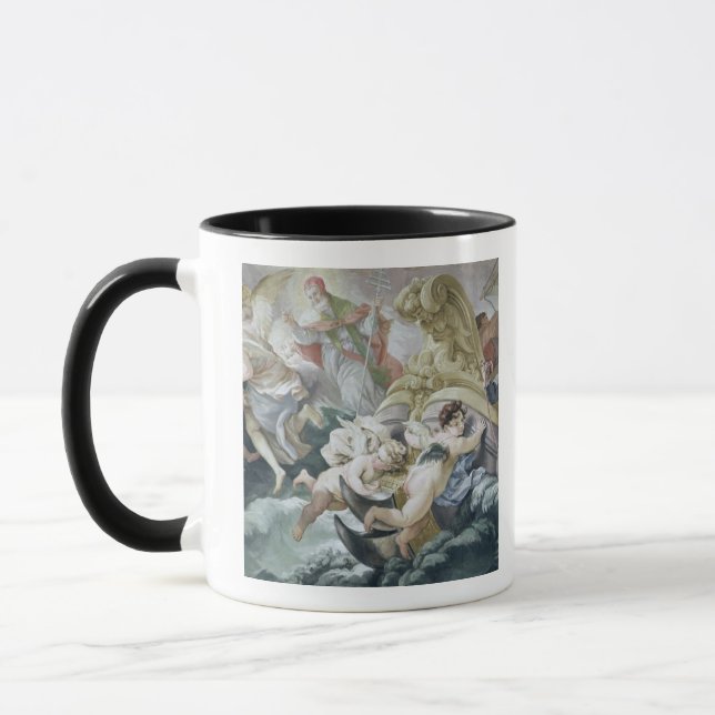 Caneca A tempestade acalmada miraculosa no contato com (Esquerda)