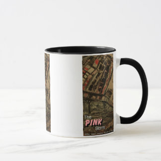 Caneca a tempestade rosa