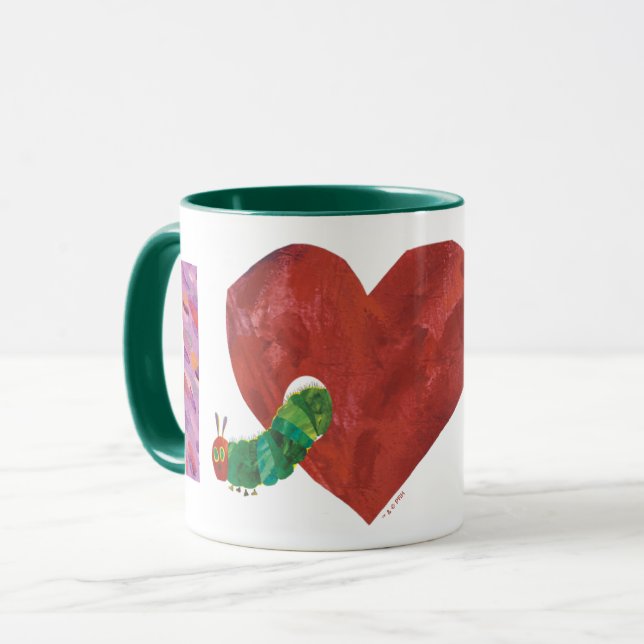 Caneca A Tendência Muito Faminta da Lagarta | Eu Te Coraç (Frente Esquerda)