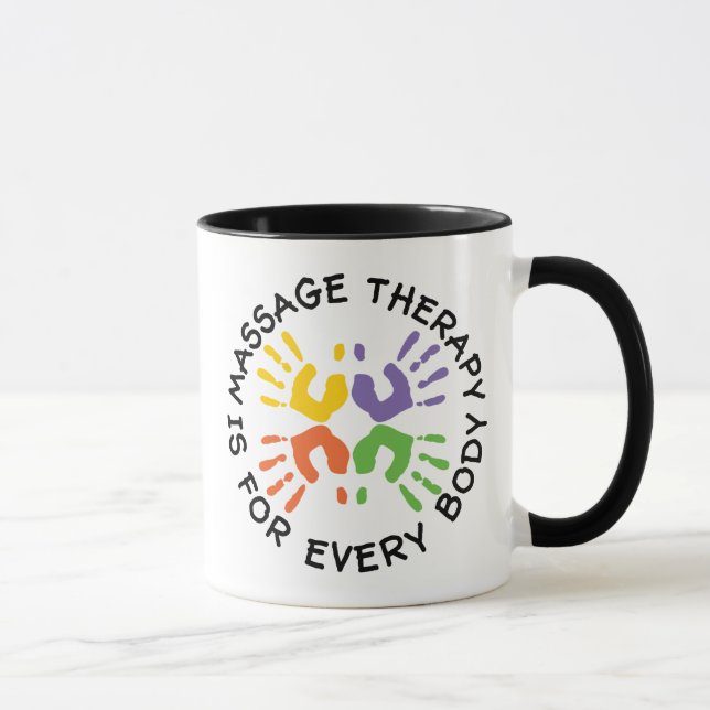 Caneca A terapia da massagem é para cada corpo (Direita)