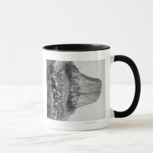 Caneca A torre do diabo do oeste com caído