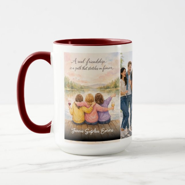 Caneca A True Friendship | Friendship Day | Inspirational (Esquerda)