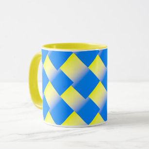 Caneca A Ucrânia Azul e Amarela inspirou a paz contra a g