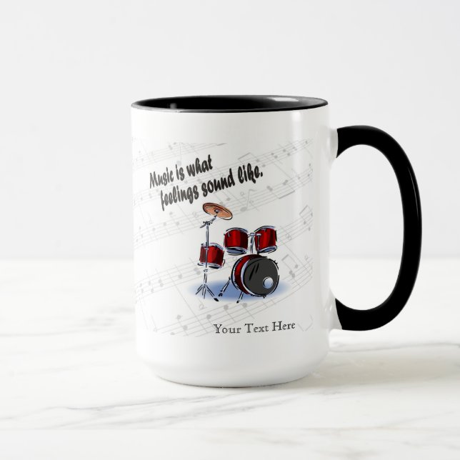 Caneca A versão do cilindro que sentimentos soe como - (Direita)