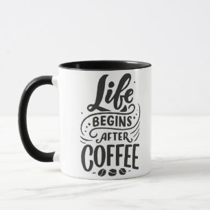 Caneca A vida começa depois do café