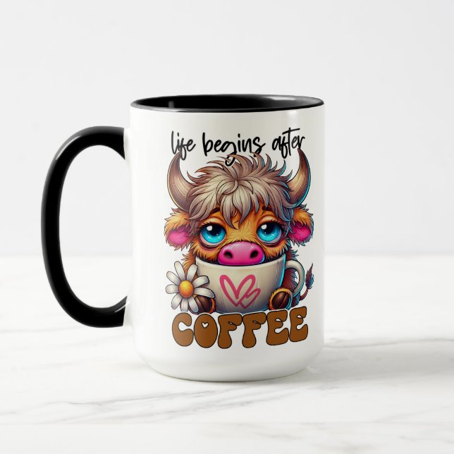 Caneca A Vida Começa Depois do Café  (Esquerda)