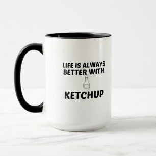 CANECA A VIDA DO KETCHUP É MELHOR