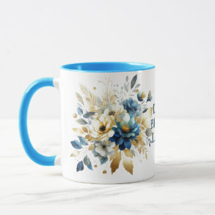 Caneca A vida é Bloomin adorável adicionar sua própria ci