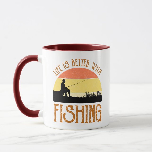 Caneca A Vida É Melhor Com A Pesca (Esquerda)