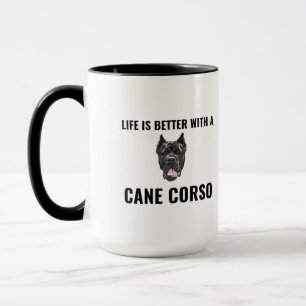 Caneca A vida é melhor com um corso de cana