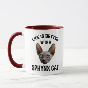 Caneca A Vida É Melhor Com Um Gato Esfingx