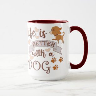 Caneca A vida é melhor com uma citação engraçada