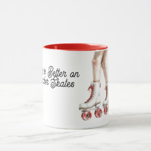Caneca A vida é melhor de patins