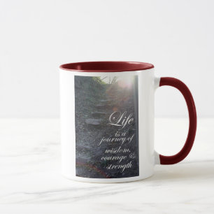 Caneca A vida é um copo de café inspirado das citaçõe