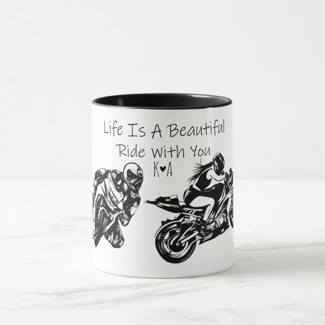 Caneca A vida é uma bela viagem com você, Personalizada (Centro)