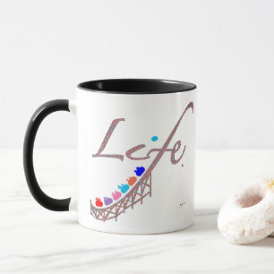 Caneca A vida é uma Montanha-Russa