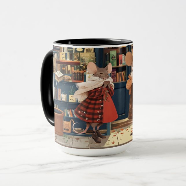 Caneca A vida em Mice Town Series Combo Mug (Frente Esquerda)