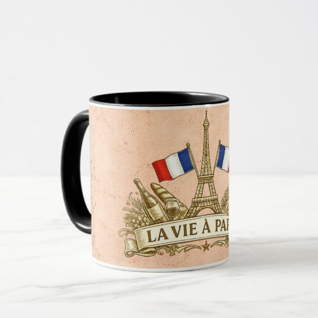 Caneca A vida em Paris (Frente Esquerda)
