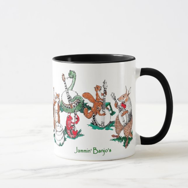 Caneca A vida selvagem do banjo do Jammin é cômica (Direita)