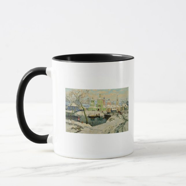 Caneca A vila pequena Torzhok, 1917 (Esquerda)