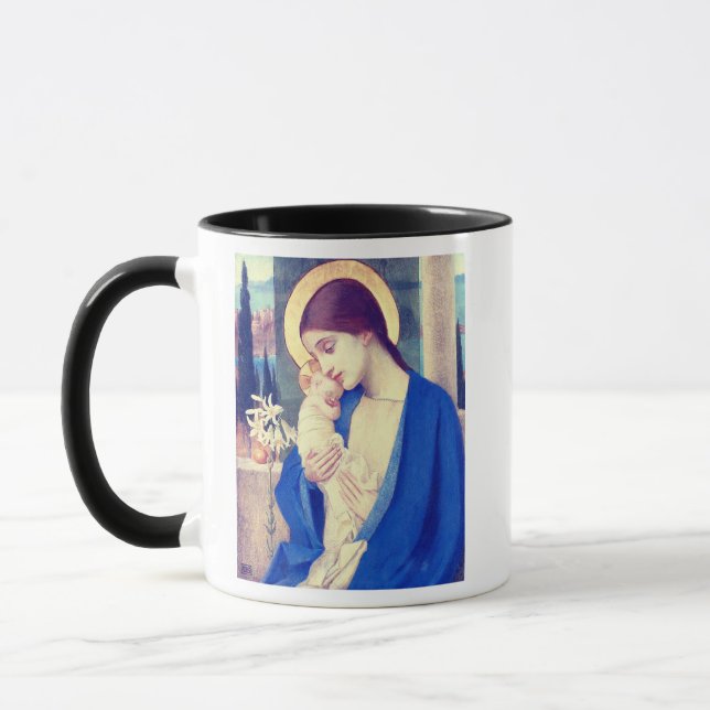 Caneca A Virgem Maria e o Menino Jesus Graça Renascentist (Esquerda)