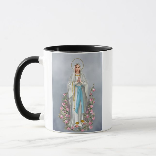 Caneca A Virgem Maria Mug Abençoada  (Esquerda)