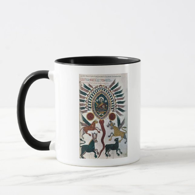 Caneca A visão de Daniel de quatro animais e de deus (Esquerda)