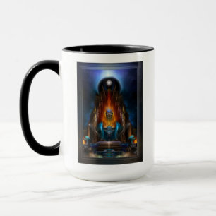 Caneca A Visão Ouro Da Arte Fractal Arsencia