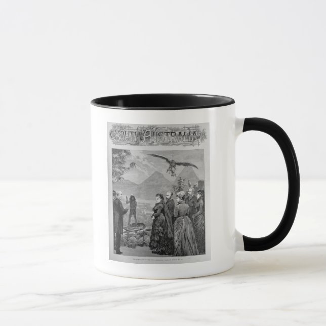 Caneca A visita da rainha à corte australiana sul (Direita)